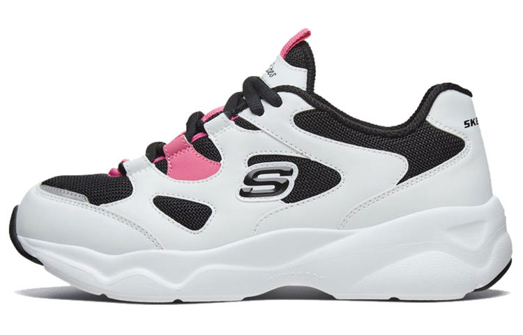 (Women) Skechers D'Lites Airy 'White Black Pink' 88888364-WPBK