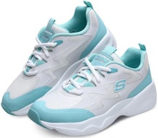 (W) Skechers D'LITES Airy 'Putih Hijau' 88888155-WAQ Lookbook (W) Skechers D'LITES Airy 'Putih Hijau' 88888155-WAQ
