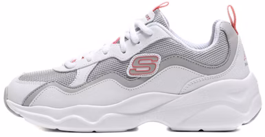(Women) Skechers D'Lites Airy 'White Grey Red' 88888201-WPK (Women) Skechers D'Lites Airy 'White Grey Red' 88888201-WPK