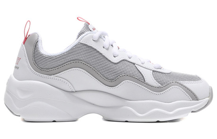 (W) Skechers D'Lites Airy 'White Grey Red' 圖 2
