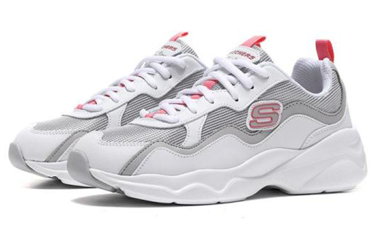 (W) Skechers D'Lites Airy 'White Grey Red' 圖 3