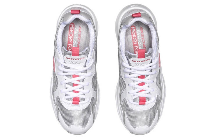 (W) Skechers D'Lites Airy 'White Grey Red' 圖 4