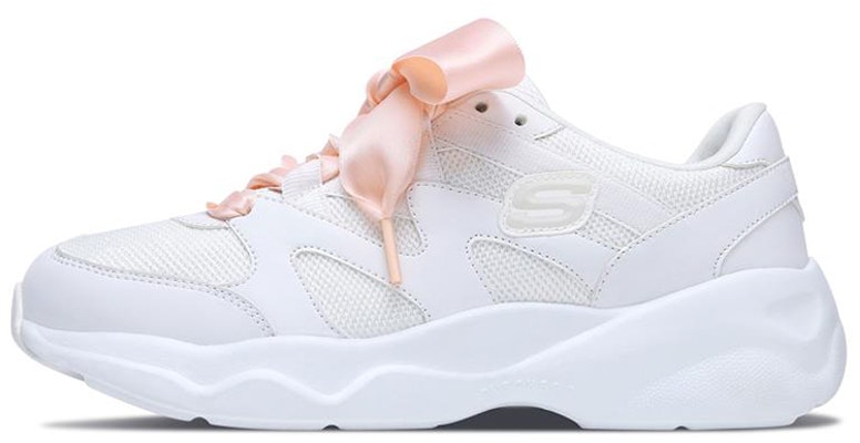 (Women) Skechers D'Lites Airy Low-Top Running Shoes White/Pink 88888162-WLPK Buy (Women) Skechers D'Lites Airy Low-Top Running Shoes White/Pink 88888162-WLPK