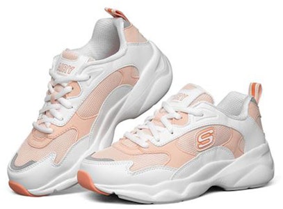 (W) Skechers D'lites 空气感 休闲鞋 白色/橙色 88888359-WCRL Lookbook (W) Skechers D'lites 空气感 休闲鞋 白色/橙色 88888359-WCRL