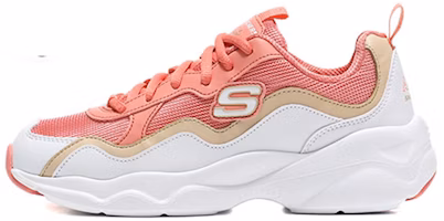 (Women) Skechers D'Lites Airy 'White Red' 88888201-WCRL (Women) Skechers D'Lites Airy 'White Red' 88888201-WCRL