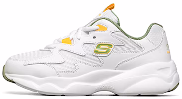 (Women) Skechers D'Lites Airy 'White Yellow Green' 88888105-YLAQ (Women) Skechers D'Lites Airy 'White Yellow Green' 88888105-YLAQ