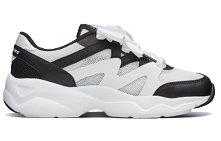 Order (W) スケッチャーズ D'Lites エアリー 白黒ダッドシューズ 66666203-WBK