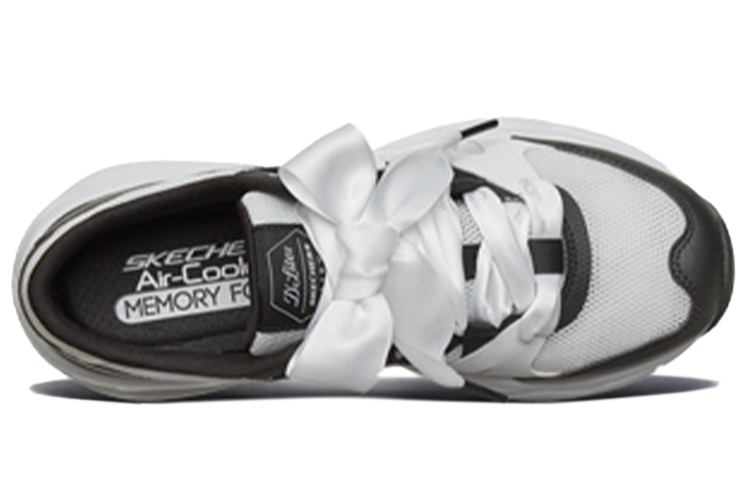 Lookbook (W) スケッチャーズ D'Lites エアリー 白黒ダッドシューズ 66666203-WBK