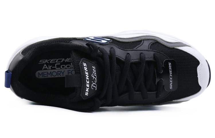 Lookbook (W) Skechers D Lites Airy Baskets Basses Running Blanc/Gris 88888201-WCC