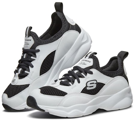 (W) 스케쳐스 딜라이트 에어리 화이트/블랙 (Skechers D'lites Airy 화이트/블랙) 66666207-BKW Lookbook (W) 스케쳐스 딜라이트 에어리 화이트/블랙 (Skechers D'lites Airy 화이트/블랙) 66666207-BKW
