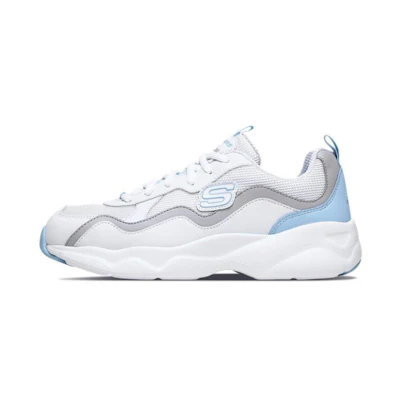 (W) Skechers DLites Airy 'White Blue'