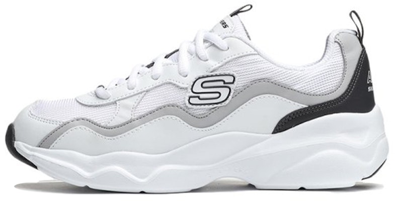 (Women) Skechers D'Lites Airy Low-Top Running Shoes White/Grey/Black 88888201-WLGY Buy (Women) Skechers D'Lites Airy Low-Top Running Shoes White/Grey/Black 88888201-WLGY