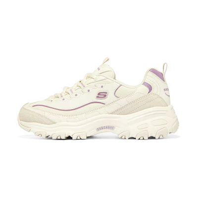 (W) Skechers D'Lites 'Creamwhite Purple'