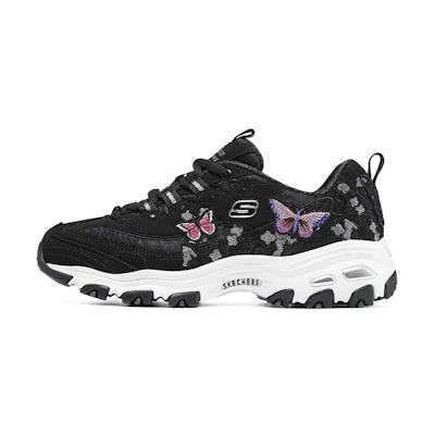 (W) Skechers D'Lites 'Black'