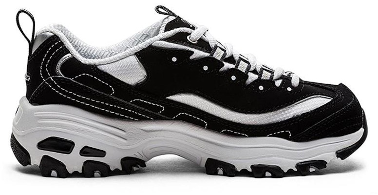 (Women) Skechers D Lites Low-Top Daddy Shoes Black 99999720-BKW Order (Women) Skechers D Lites Low-Top Daddy Shoes Black 99999720-BKW