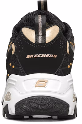 Women Skechers D Lites Black Versatile Comfort Dad Shoe 13087 BKRG