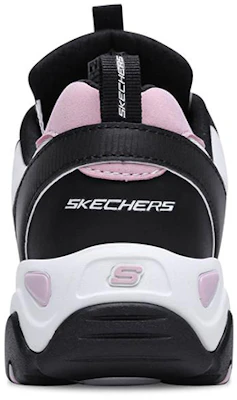 Skechers D'LITES 防滑耐磨輕便 低幫 運動休閒鞋 女款 黑粉白 Shop Skechers D'LITES 防滑耐磨輕便 低幫 運動休閒鞋 女款 黑粉白