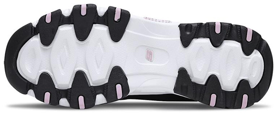Skechers D'LITES 防滑耐磨輕便 低幫 運動休閒鞋 女款 黑粉白 Purchase Skechers D'LITES 防滑耐磨輕便 低幫 運動休閒鞋 女款 黑粉白