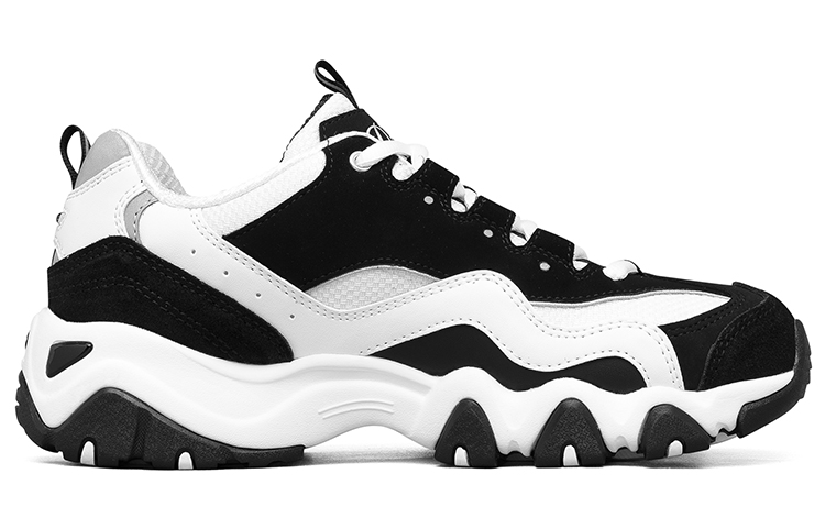 Order (W) Skechers D'Lites Low Kasut Ayah Hitam/Putih/Kelabu 12493-BKW