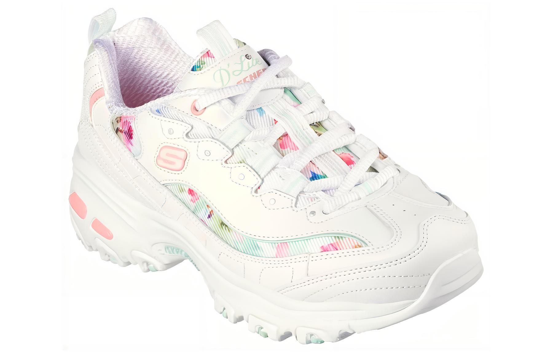 Lookbook (W) Sneakers Skechers D''Lites Blooming Fields ''Blanc Multi'' 149794-WMLT