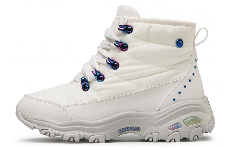 (Women) Skechers D'Lites Boots 'White' 167088-WMLT