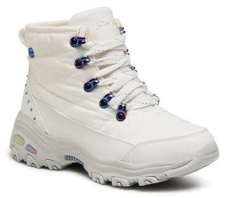 (Women) Skechers D'Lites Boots 'White' 167088-WMLT Order (Women) Skechers D'Lites Boots 'White' 167088-WMLT