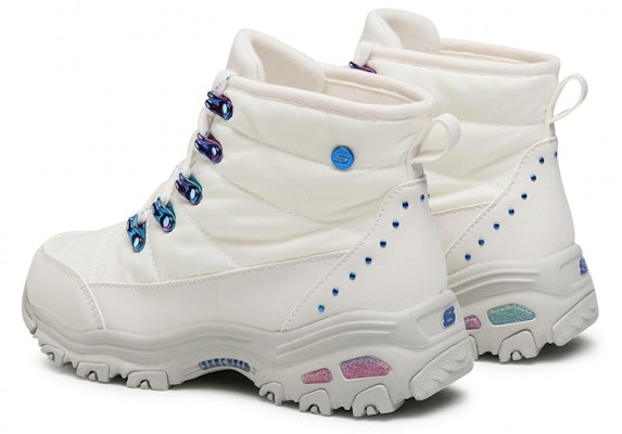 Skechers D’lites 馬丁靴 女款 白色 Shop Skechers D’lites 馬丁靴 女款 白色
