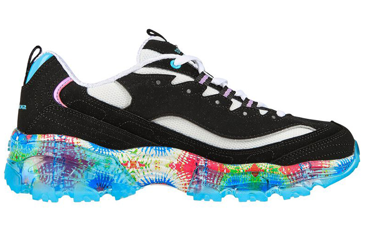 (W) Skechers D'Lites Crystal 'Black Blue Tie-Dye' 圖 2