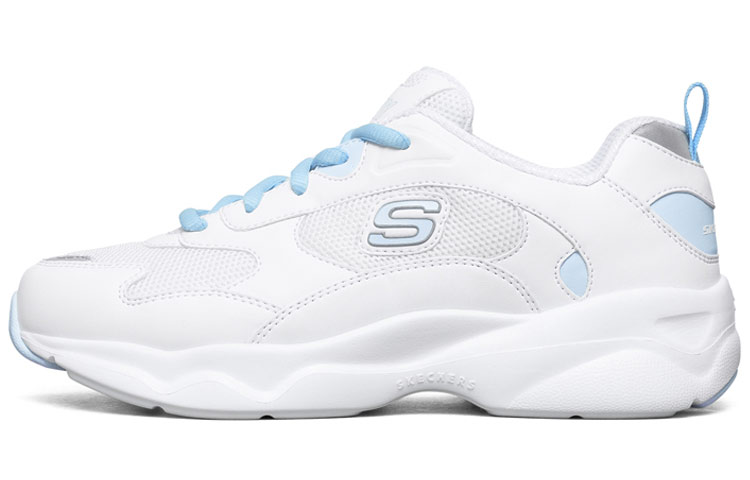 (Women) Skechers D'Lites Daddy Shoes White/Blue 88888401-WLB