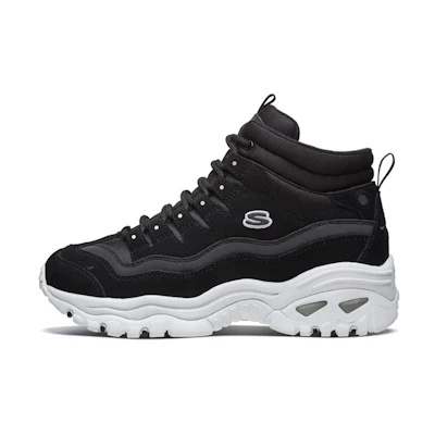 (W) Skechers D Lites Energy Daddy Shoes Black