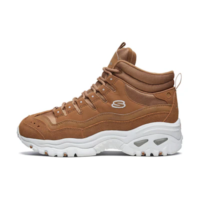 (W) Skechers D'Lites Energy Daddy Shoes Brown