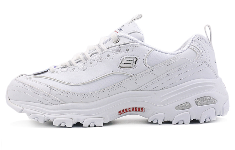 (Women) Skechers D'Lites Fresh Start 'White Navy Blue Red' 11931-WNVR