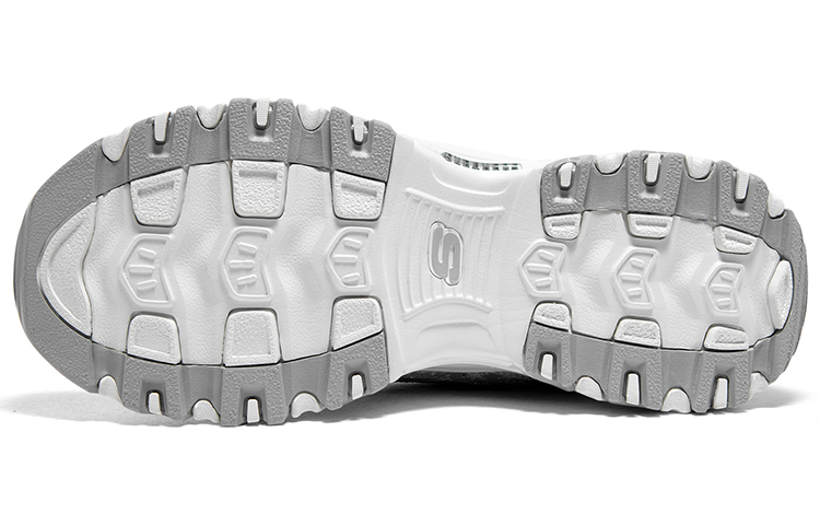 Details for Skechers D‘LITES 舒適百搭 防滑 低筒 爸爸鞋 女式 灰色