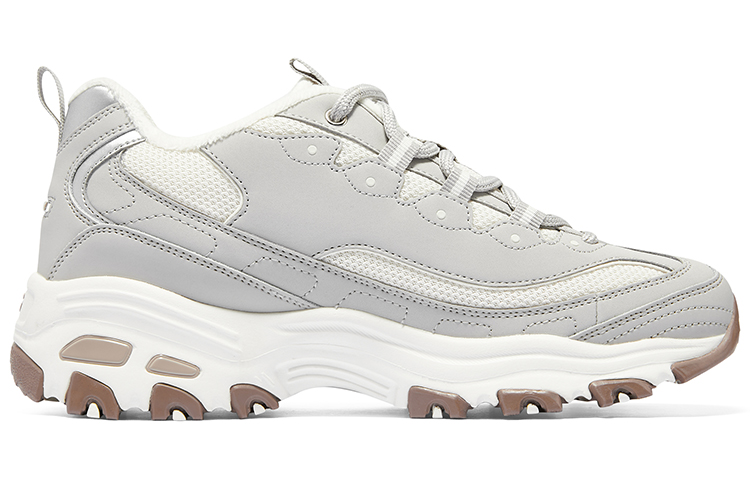 (W) Skechers D'lites-looking Glass Marathon Running Shoes 'Grey White Brown' 圖 2