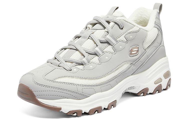 (W) Skechers D'lites-looking Glass Marathon Running Shoes 'Grey White Brown' 圖 3