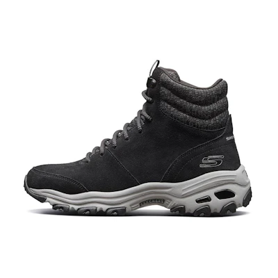 (W) Skechers D'Lites High-Top 'Black Casual Boot'