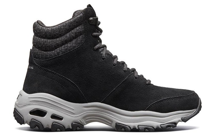 Order (W) Skechers D''Lites High-Top ''Botte Décontractée Noire'' 49727-BLK