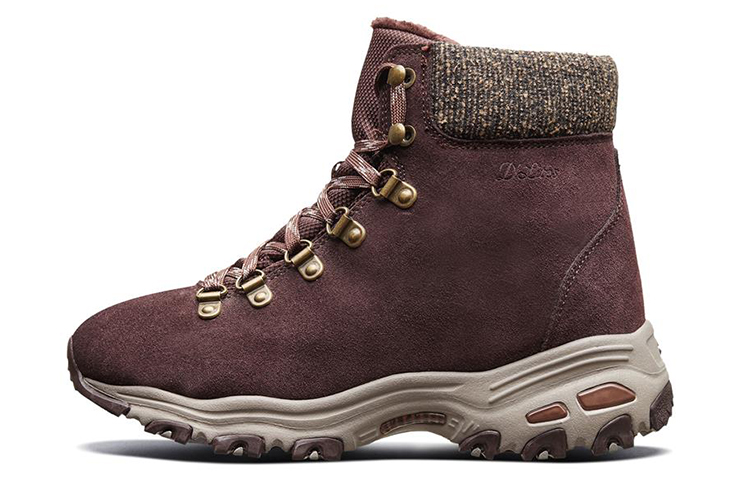 (Women) Skechers D'Lites High-Top 'Chocolate' 48817-CHOC