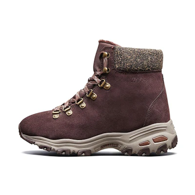 (W) Skechers D'Lites High-Top 'Chocolate'