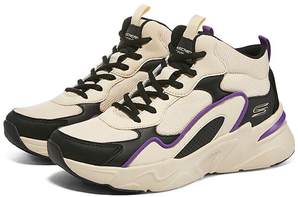 (W) Skechers D'Lites Tinggi 'Rice Black Purple' 117047-NTBK Lookbook (W) Skechers D'Lites Tinggi 'Rice Black Purple' 117047-NTBK