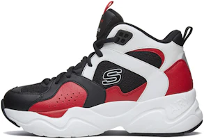 (Women) Skechers D'Lites High-Top Black/Red 88888379-BKWR (Women) Skechers D'Lites High-Top Black/Red 88888379-BKWR