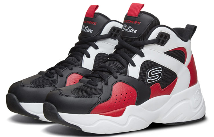 Lookbook (W) Skechers D''Lites Montantes Noir/Rouge 88888379-BKWR