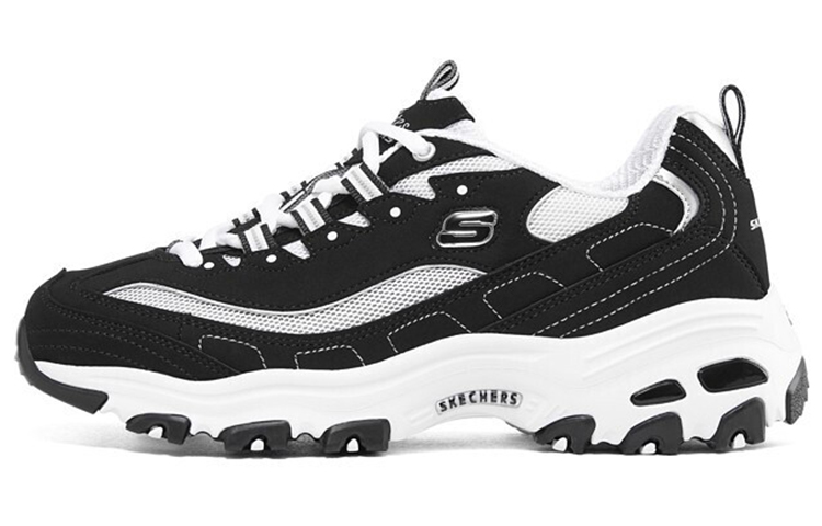 (Women) Skechers Dlites 1.0 'Black White' 896121-BKW