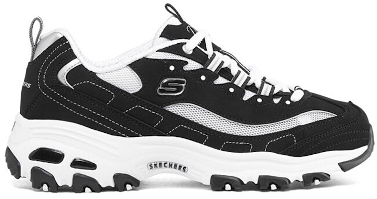 (Women) Skechers Dlites 1.0 'Black White' 896121-BKW Order (Women) Skechers Dlites 1.0 'Black White' 896121-BKW