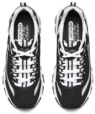 (Women) Skechers Dlites 1.0 'Black White' 896121-BKW Lookbook (Women) Skechers Dlites 1.0 'Black White' 896121-BKW