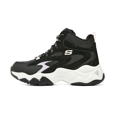 (W) Skechers D'Lites High Top 'Black CMFT'