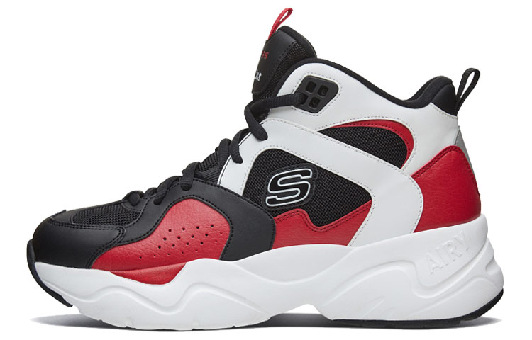 (Women) Skechers D'Lites High-Top Black/Red 88888379-BKWR