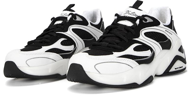(Women) Skechers DLITES Hyper Burst 'White Black' 149983-WBK Lookbook (Women) Skechers DLITES Hyper Burst 'White Black' 149983-WBK