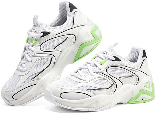 (Women) Skechers D'Lites Hyper Burst 'Bubble Panda Lemon' 149983-WBLM Shop (Women) Skechers D'Lites Hyper Burst 'Bubble Panda Lemon' 149983-WBLM