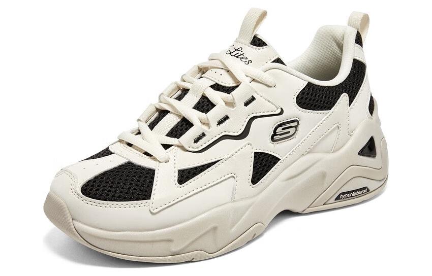 Lookbook (W) Skechers D'LITES Hyper Burst 'Krim Hitam' 896178-NTBK